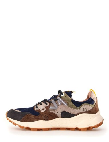 SNEAKERS YAMANO 3 MAN SUEDE/NYLON GREY-BLUE