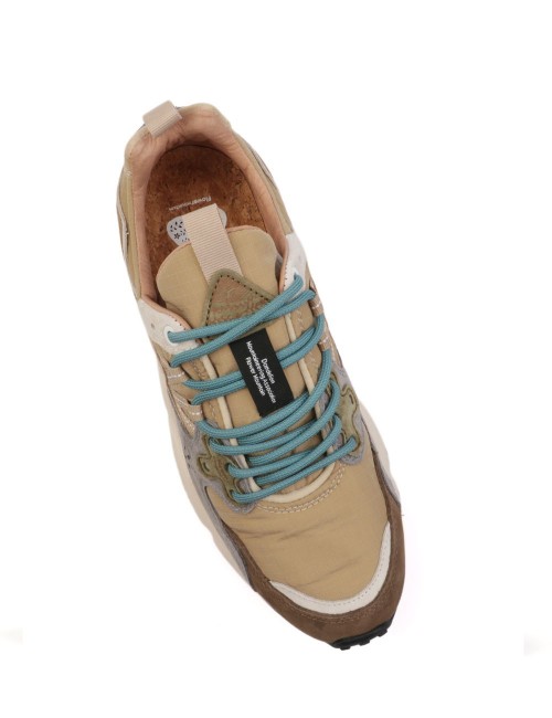 SNEAKERS YAMANO 3 MAN SUEDE/NYLON-RIPSTOP BROWN-GREY