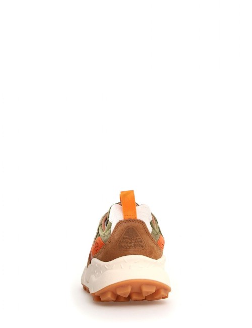 SNEAKERS YAMANO 3 MAN SUEDE/NYLON-RIPSTOP MILITARE-BROWN