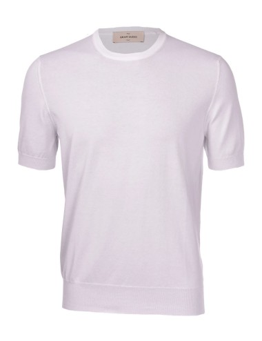 T-SHIRT IN MAGLIA COTONE ORGANICO BIANCA