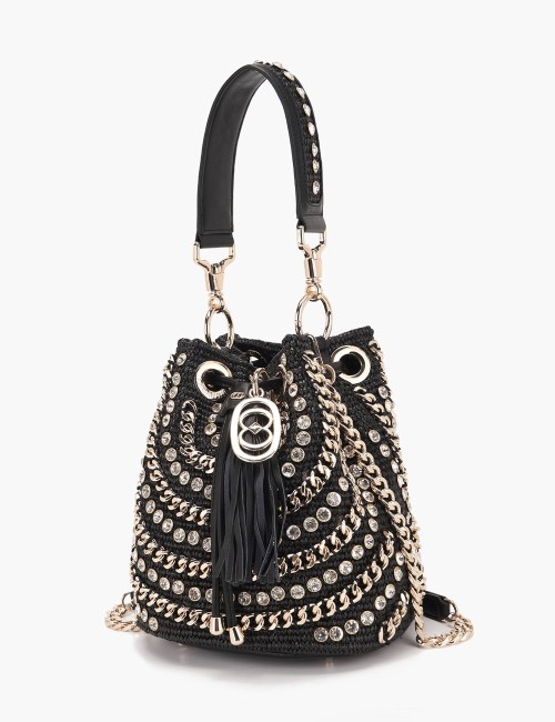 Mirror Bucket with shoulder strap black