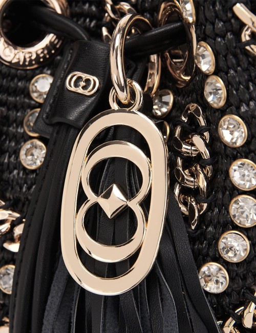 Mirror Bucket with shoulder strap black