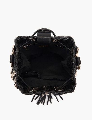 Mirror Bucket with shoulder strap black