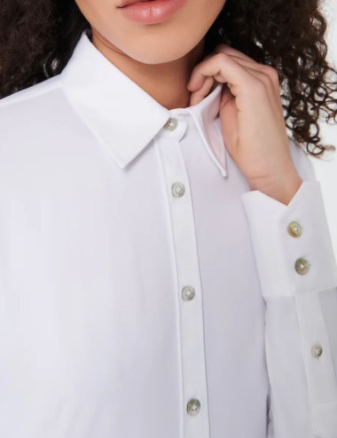Camicia Oxford Wom Shirt bianca
