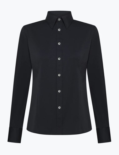 Oxford Wom Shirt Blue Black