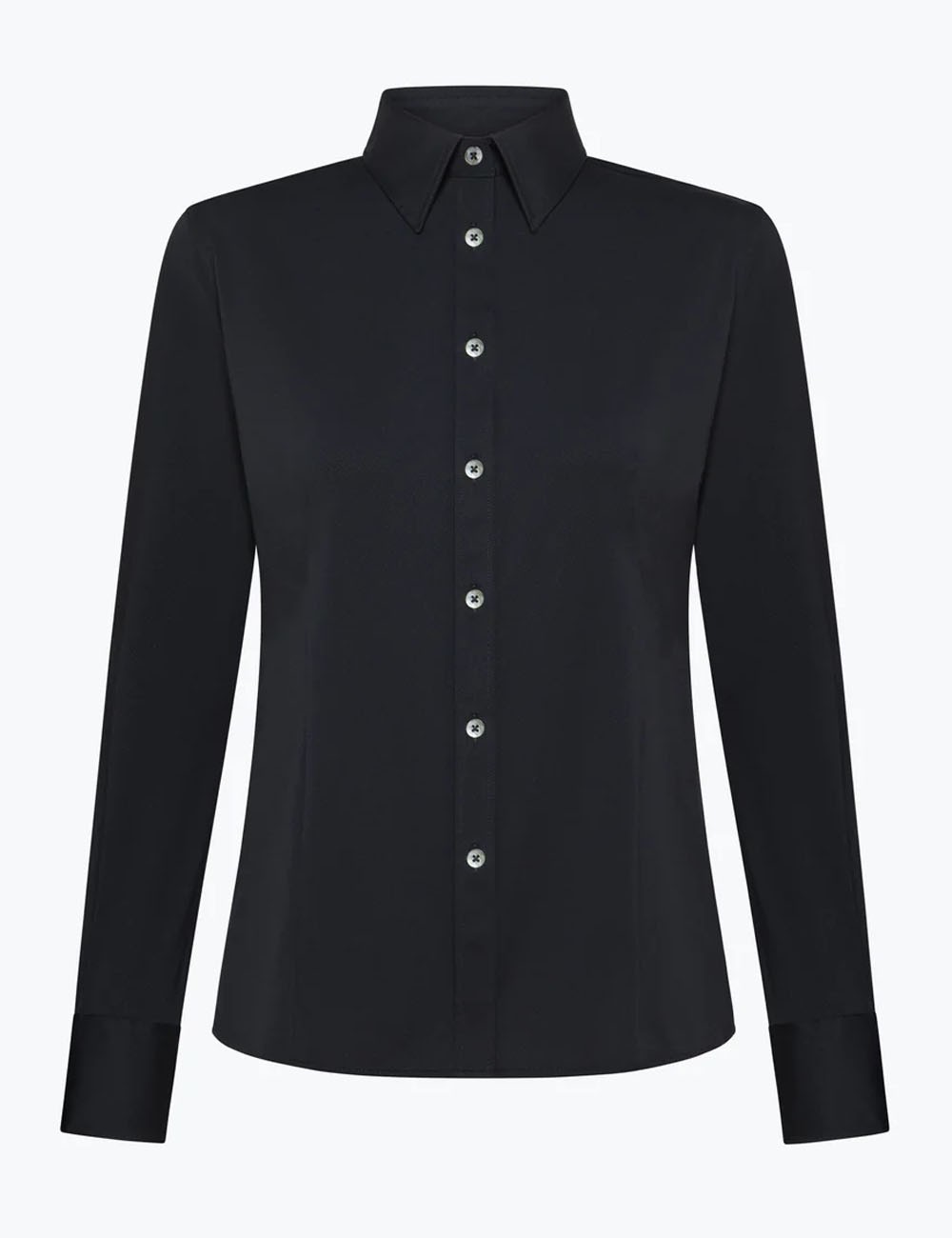 Camicia Oxford Wom Shirt Blue Black