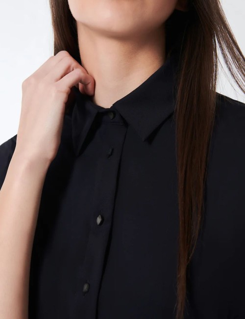 Oxford Polo Wom Dress Black