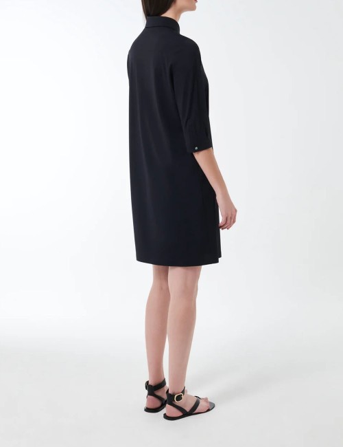 Oxford Polo Wom Dress Black