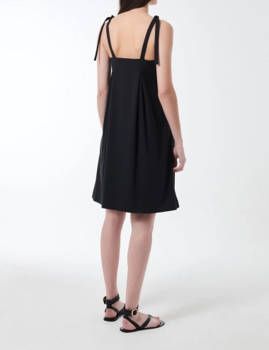 Oxford Vest Wom Dress Black