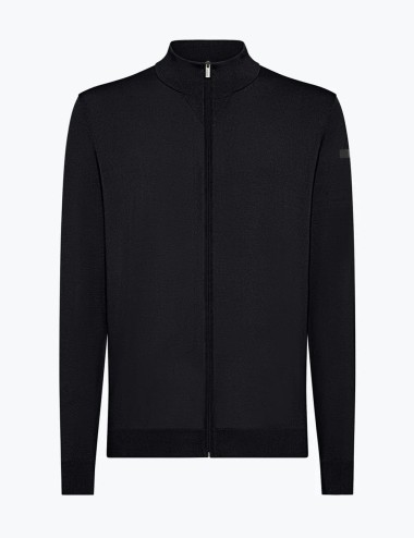 Maglia Maxell Full Zip Knit Blue Black