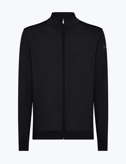 Maglia Maxell Full Zip Knit Blue Black