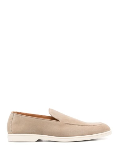 Suede moccasins Adler sand with icing bottom