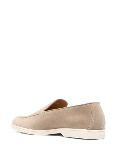 Suede moccasins Adler sand with icing bottom