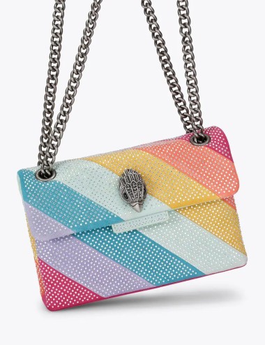 Small chelsea cross body bag multi-color crystal