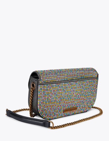Mini leather kensington bag crystal rainbow