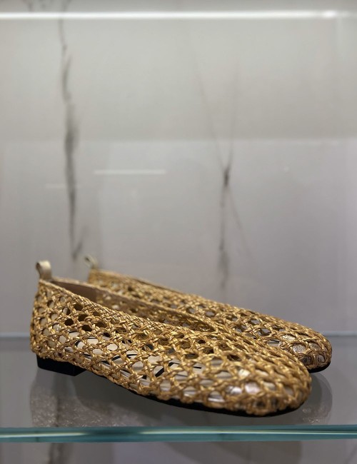 Ballerina HOLES INTRECCIO oro