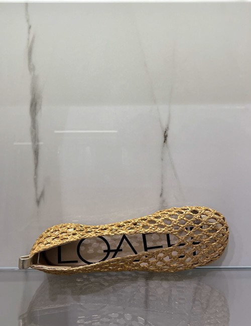 Ballerina HOLES INTRECCIO oro