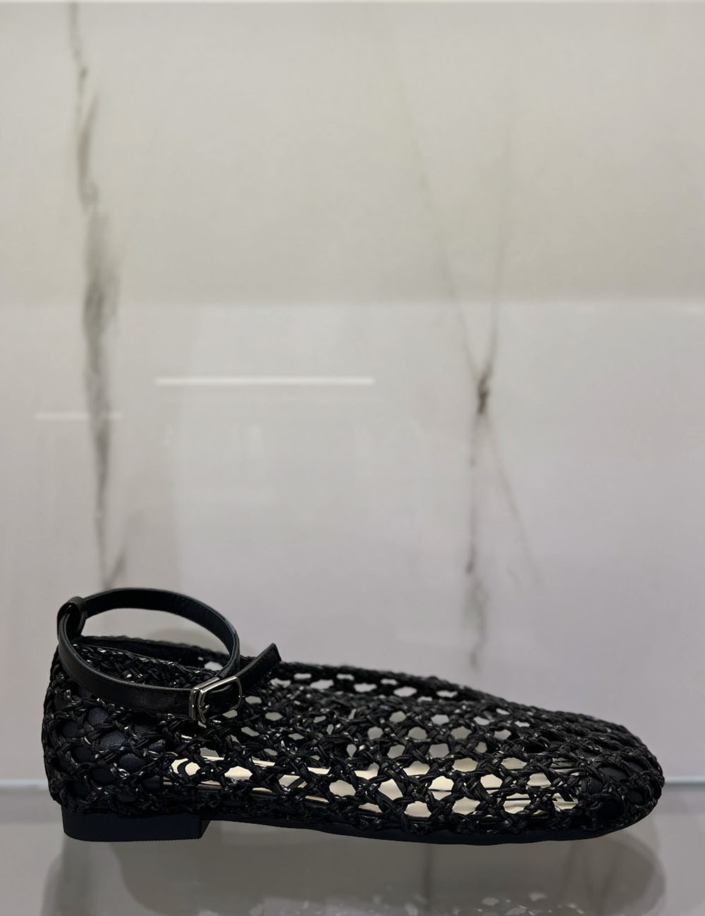 Ballerina HOLES INTRECCIO nera