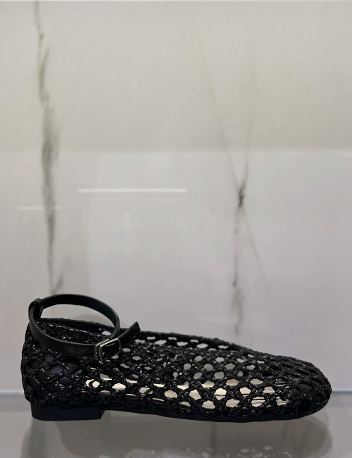 Ballerina HOLES INTRECCIO nera