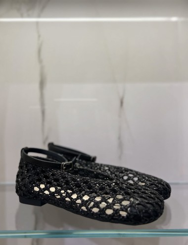Ballerina HOLES INTRECCIO nera