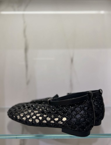 Ballerina HOLES INTRECCIO nera