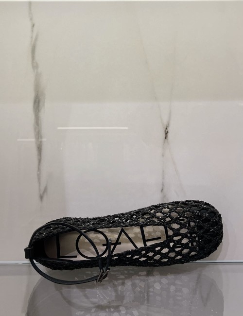 Ballerina HOLES INTRECCIO nera