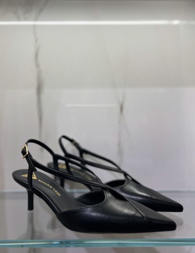 Slingback in nappa RUTH nera