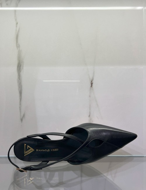 Slingback in nappa RUTH nera