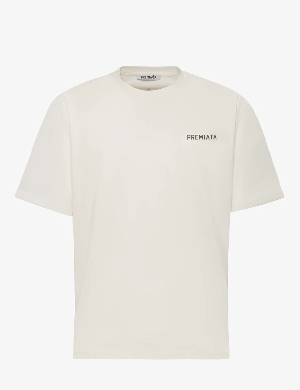 T-Shirt con Spacchi Laterali e Dettagli a Contrasto Bianca
