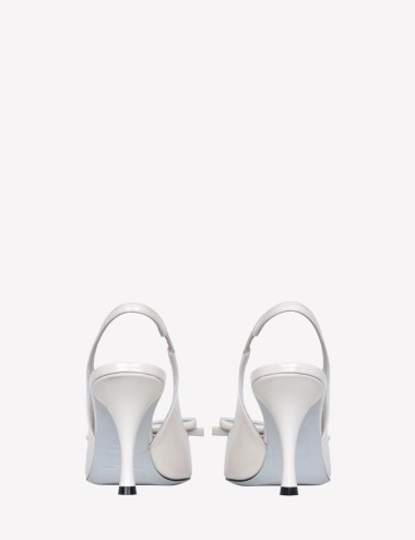Slingback MARIGOLD in vitello spazzolato con fiocco ice
