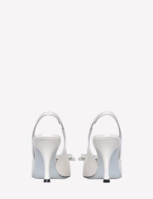 Slingback MARIGOLD in vitello spazzolato con fiocco ice