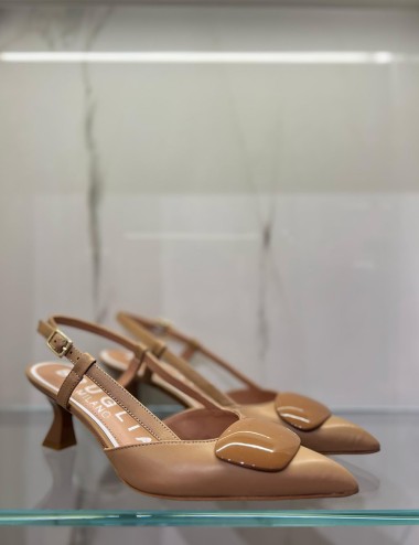 Slingback Nappa NOISETTE nocciola