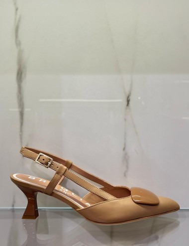 Slingback Nappa NOISETTE nocciola