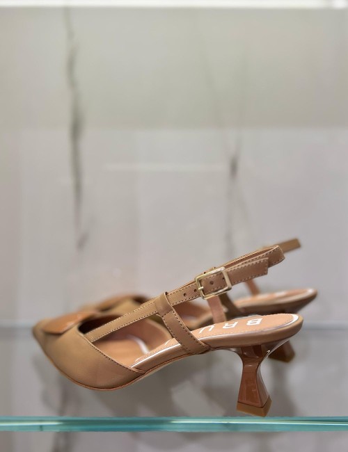 Slingback Nappa NOISETTE nocciola