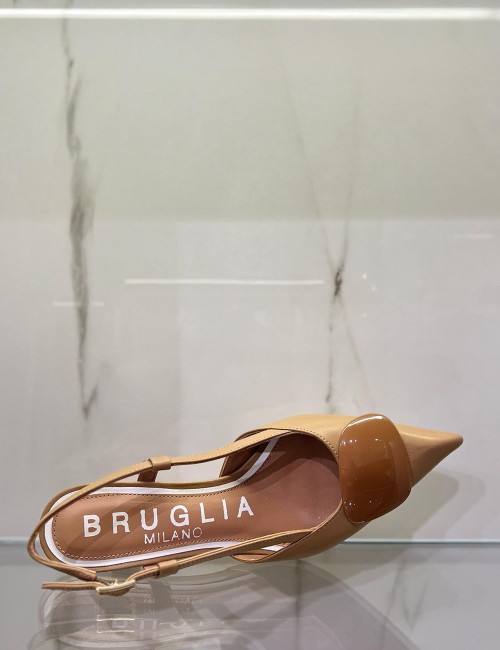 Slingback Nappa NOISETTE nocciola