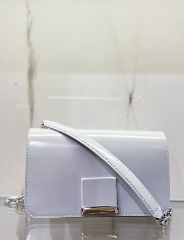 Tracolla in pelle RHODA con accessorio a contrasto ice