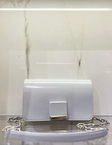 Tracolla in pelle RHODA con accessorio a contrasto ice