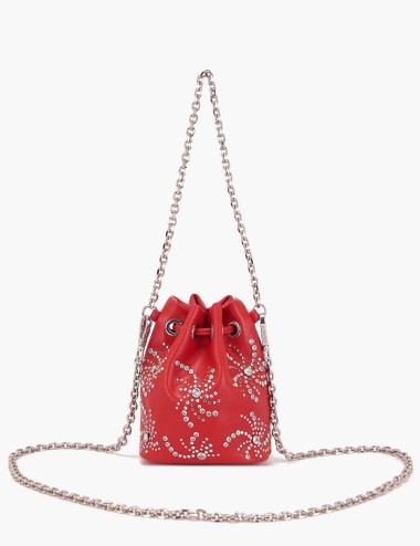 Mini Secchiello con tracolla Night Edition rosso