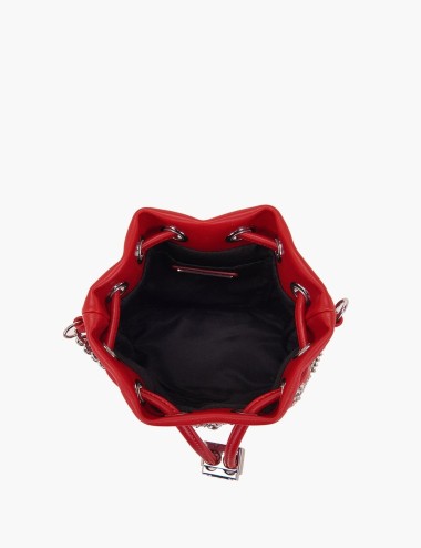 Mini Secchiello con tracolla Night Edition rosso