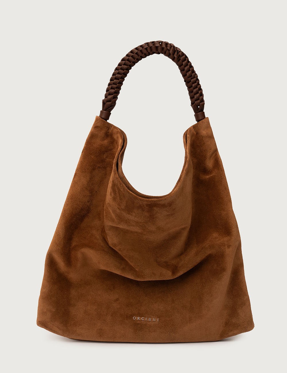 Borsa Todo Peach a spalla in suede sella