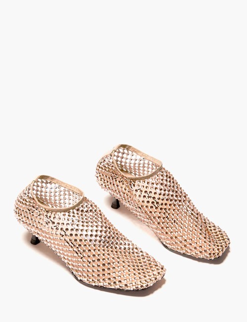 Scarpa con tacco Jewels All Over Strass sabbia