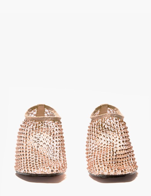 Scarpa con tacco Jewels All Over Strass sabbia