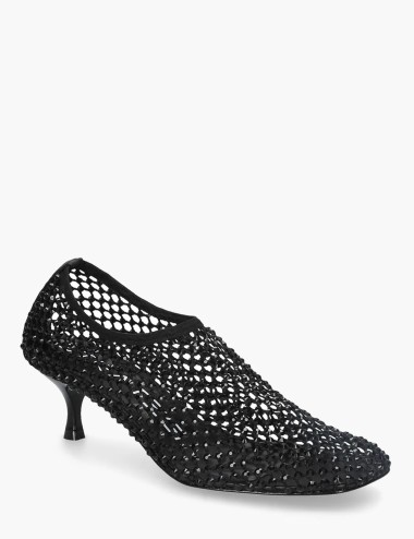 Scarpa con tacco Jewels All Over Strass nera