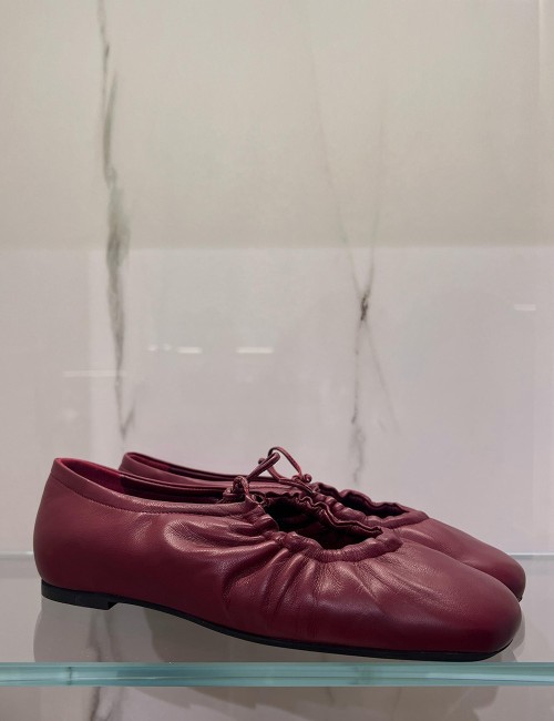 Ballerina in nappa bordeaux