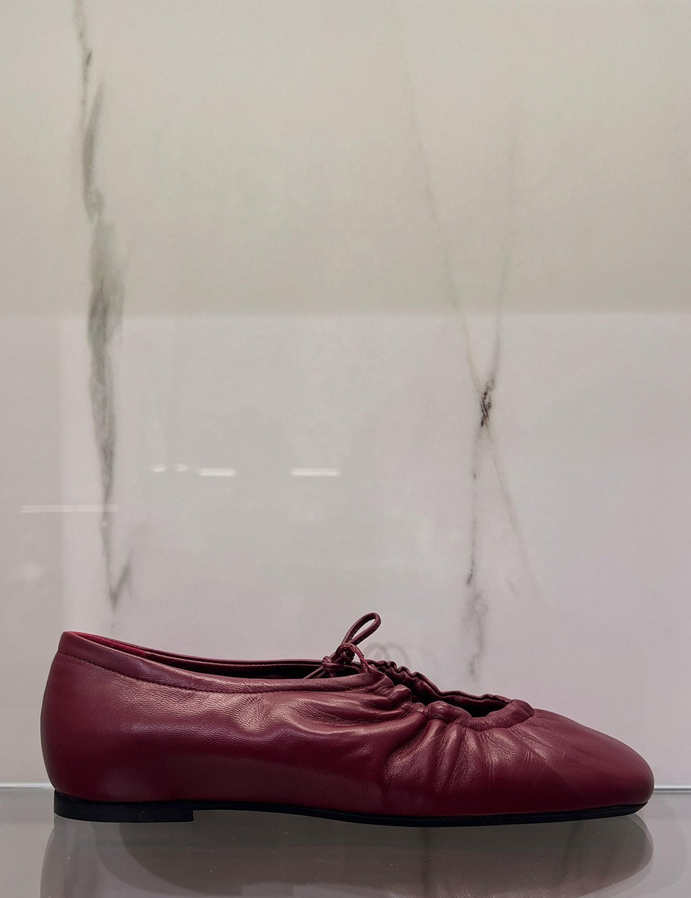 Ballerina in nappa bordeaux