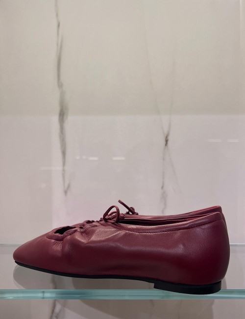 Ballerina in nappa bordeaux