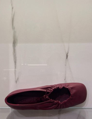 Ballerina in nappa bordeaux