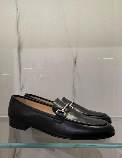 Mocassino in nappa nero