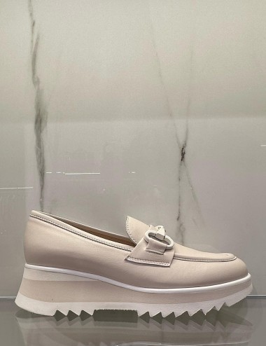 Mocassino alto beige