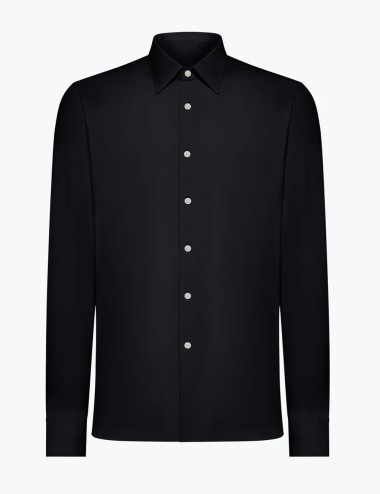 Camicia Oxford blue black